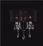 Madmoiselle Black Shaded Crystal Wall Light